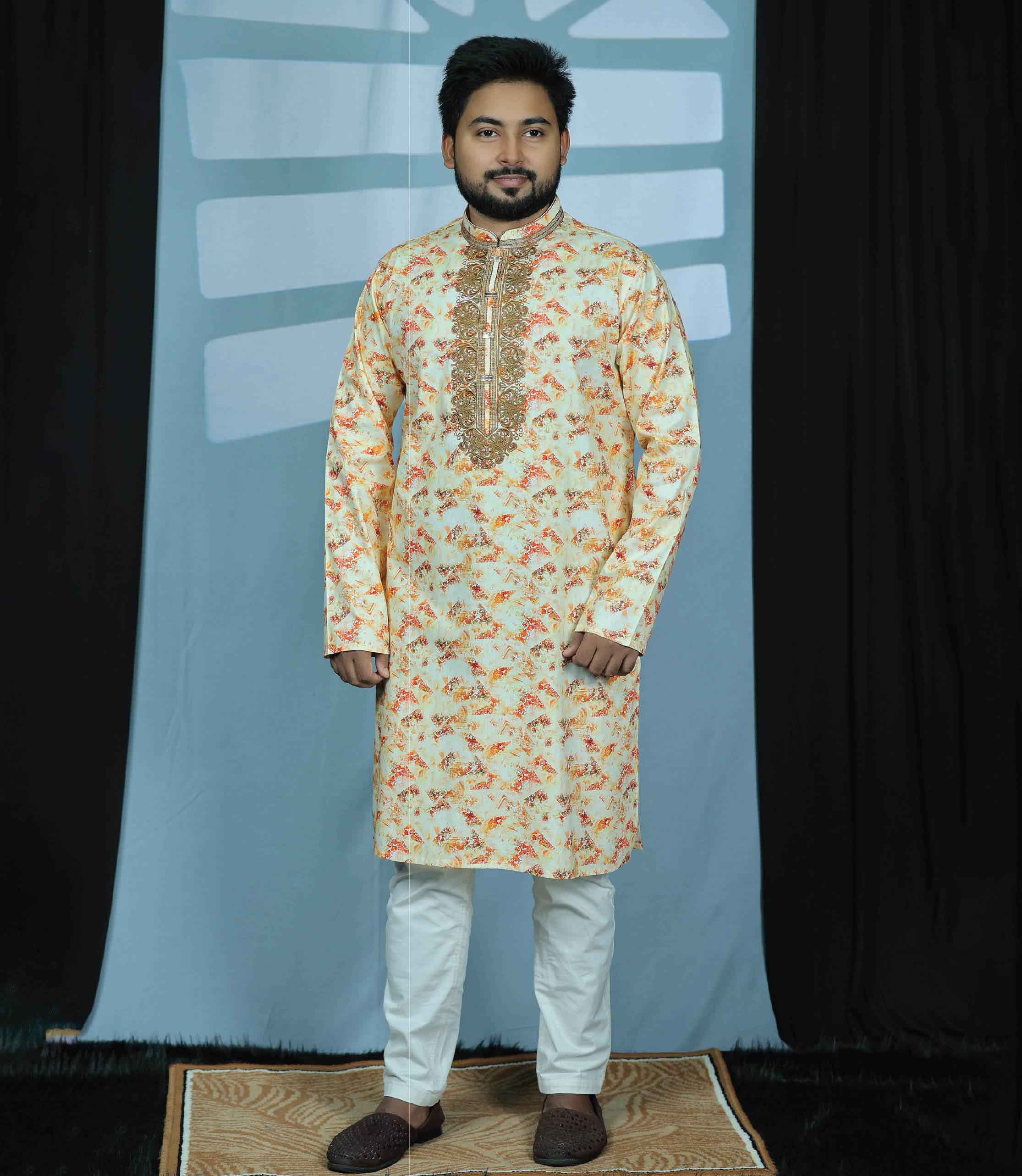 অরেঞ্জ কালার পাঞ্জাবী